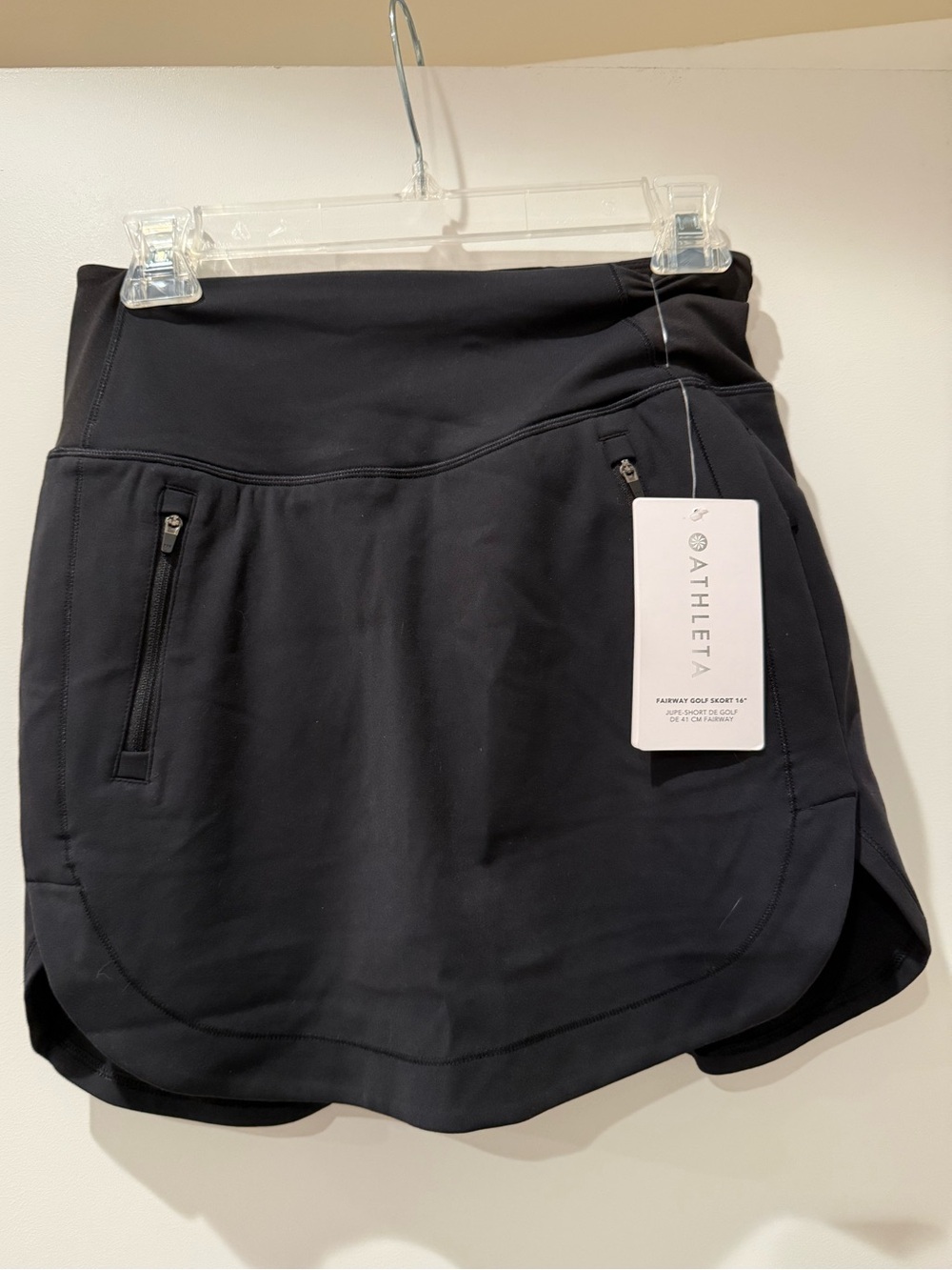 NWT Women’s Athleta Fairway High Rise GOLF 16” Black Skort Size XS